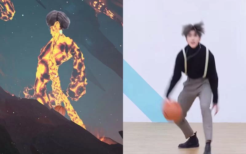 蔡徐坤打篮球照片流出，帅气造型引粉丝疯狂点赞