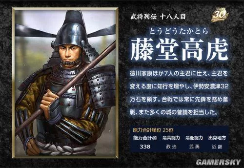 藤堂高虎：日本战国时代杰出武将的生平事迹