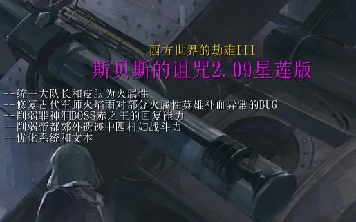 西方世界的劫难III：斯贝斯的诅咒，你准备好了吗？