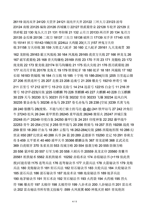 解锁三国群英传7隐藏物品：秘籍物品编号及使用说明大全