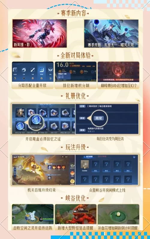 赛季更新来啦！王者荣耀新赛季有哪些精彩内容？