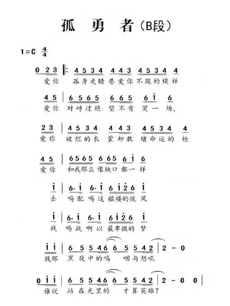超简单孤勇者计算机数字谱:小白也能快速上手 超简单孤勇者计算机数字谱:小白也能快速上手