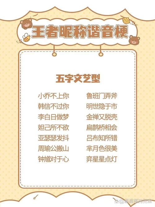 超级有创意的王者荣耀名字大全，让你在峡谷脱颖而出！