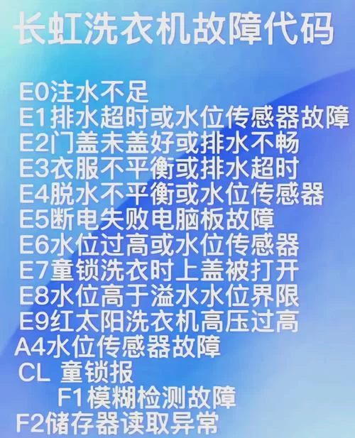 超详细荣事达洗衣机使用说明：告别洗衣烦恼