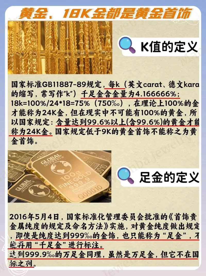 足金KL是什么意思？详解黄金纯度和品牌标识