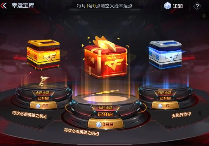 轻松获得CF盒子里的好东西，你值得拥有！