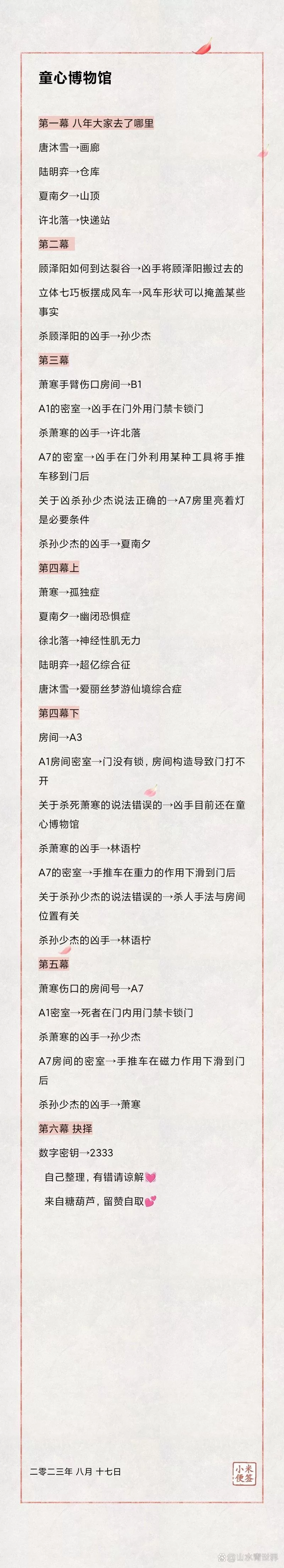 预见百变大侦探:6人科幻剧本杀完整答案攻略 预见百变大侦探:6人科幻剧本杀完整答案攻略