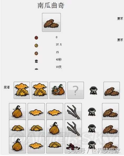饥荒游戏攻略：利用南瓜制作美味佳肴