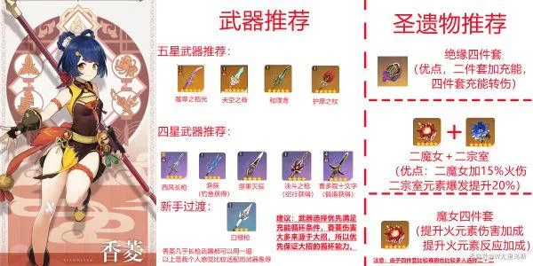 香菱适合哪些武器?不同武器优缺点分析 香菱适合哪些武器?不同武器优缺点分析