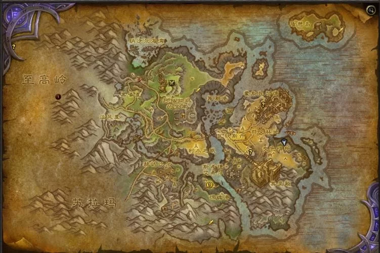 魔兽世界嚎风峡湾地图位置及前往方法
