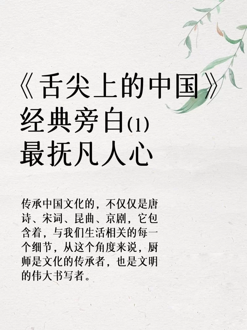齿颊留香：解锁舌尖上的中国味道