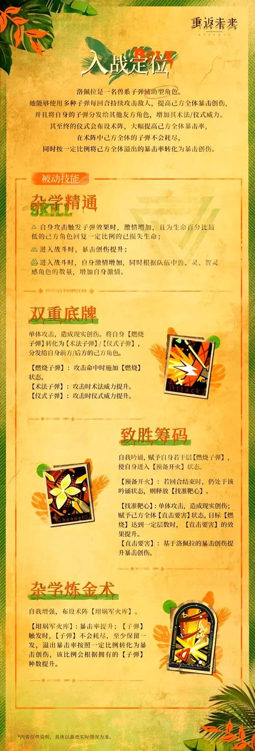 克拉罗罗游戏攻略必备 角色培养与技能搭配推荐