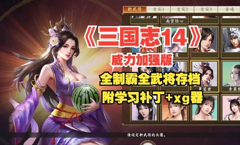 安卓手机玩三国志14清凉版汉化版全攻略