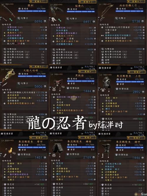 《仁王2》武士流龙的忍者配装指南 《仁王2》武士流龙的忍者配装指南